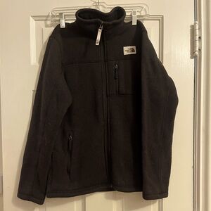 North Face Fleece Slate Gray Jacket Boys Large 14-16